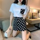 Dotted Short-sleeve T-shirt / Dotted Shorts
