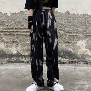 Wide-leg Tie Dye Pants