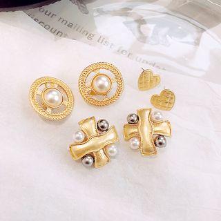 Faux Pearl Alloy Earring (various Designs)