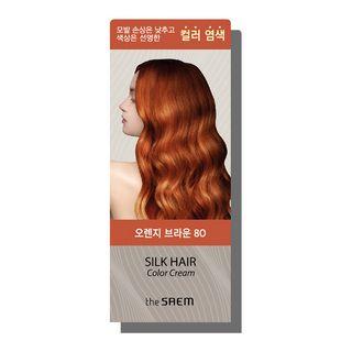 The Saem - Silk Hair Color Cream - 4 Colors #80 Orange Brown