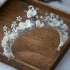 Wedding Floral Headband Silver - One Size