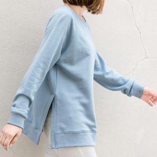 Plain Side Slit Pullover