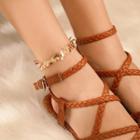 Alloy Fringed Anklet 8068 - One Size