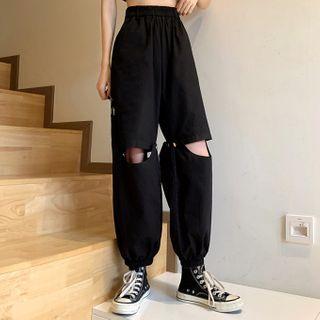 Detachable Length Wide-leg Shorts Black - One Size