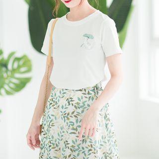 Round-neck Cotton Short-sleeve T-shirt