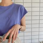 Neon Cap-sleeve T-shirt