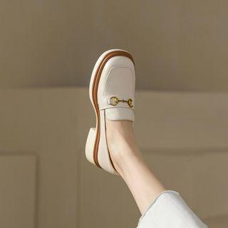 Horsebit Chunky-heel Loafers