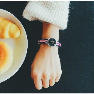 Couple Matching Stripe Strap Watch