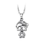 Halloween Lovely 925 Sterling Silver Skeletons Pendant With Necklace
