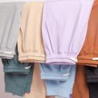 Couple Matching Elastic-waist Plain Jogger