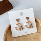 Bear Sterling Silver Drop Earring 1 Pair - Orange - One Size