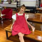 Ruffle-sleeve T-shirt / Jumper Dress