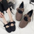 Bow Faux Suede Flats