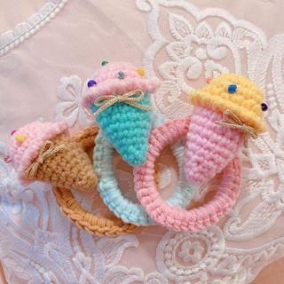 Knit Ice Cream Hair Tie