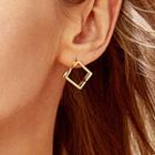 Alloy Square Earring 1 Pair - Alloy Square Earring - One Size