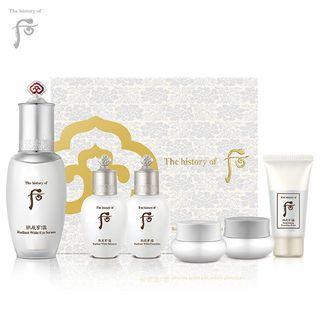The History Of Whoo - Gongjinhyang Seol Radiant Eye Serum Special Set: Eye Serum 25ml + Radiant White Balancer 20ml + Emulsion 20ml + Intensive Corrector 4ml + Moisture Cream 4ml + Brightening Foam Cleanser 13ml 6pcs