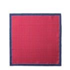 Dotted Silk Pocket Square Red - One Size