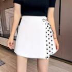 Dotted Panel A-line Skirt