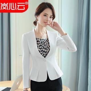 Blazer / Dress Pants / Leopard Print Sleeveless Top / Set
