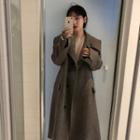 Button Long Coat As Shown In Figure - One Size