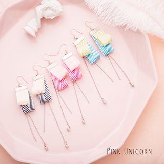 Chevron Strap Drop Earring