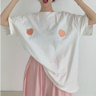 Heart Short-sleeve T-shirt / Harem Pants