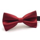 Pattern Bow Tie Wine Red - One Size
