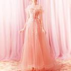 Feather Evening Gown