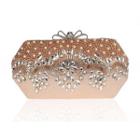 Embroidered Clipframe Clutch