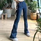 Snake Print Straight Leg Jeans