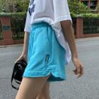 Embroidered Wide Leg Sweatshorts
