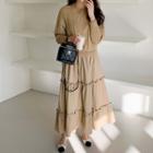 2-in-1 Tiered Sweater Dress