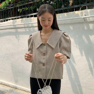Sailor-collar Boxy Jacket