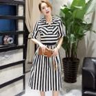 Set: Striped Shirt + Skirt