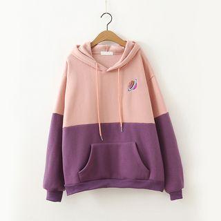 Two-tone Hoodie Pink - One Size