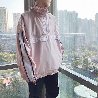 Lettering Pullover Windbreaker