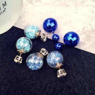 Bead / Rhinestone Through & Through Earring