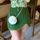Asymmetrical Chained Pencil Skirt