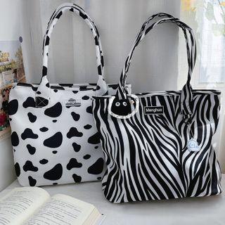 Printed Tote Bag / Bag Charm / Set