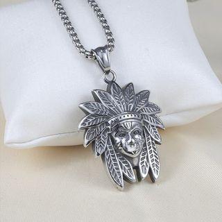 Stainless Steel Indian Pendant Necklace