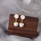 Faux Pearl Dangle Earring 1 Pair - E3314 - As Shown In Figure - One Size