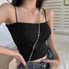 Plain Ribbed Cropped Tube Top
