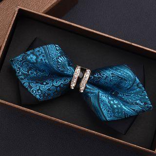 Rhinestone Jacquard Bow Tie