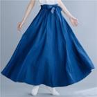 A-line Maxi Skirt Blue - One Size