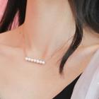 Faux Pearl Necklace As Shown In Figure - One Size