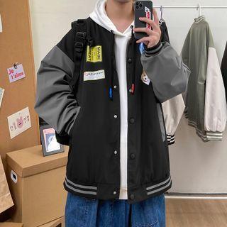 Corgi Print Baseball Jacket