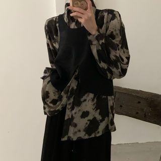 Long-sleeve Tie Dye T-shirt / Vest / Pants
