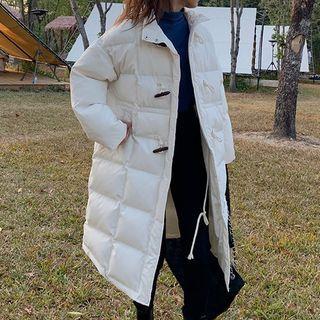 Padded Toggle Long Coat Black - One Size
