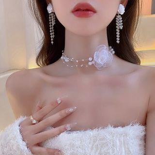 Floral Choker / Earring / Set