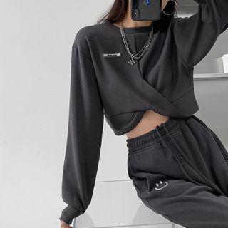Details Cropped Sweatshirt